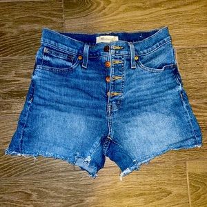 Madewell Denim High-Rise Shorts Size 25